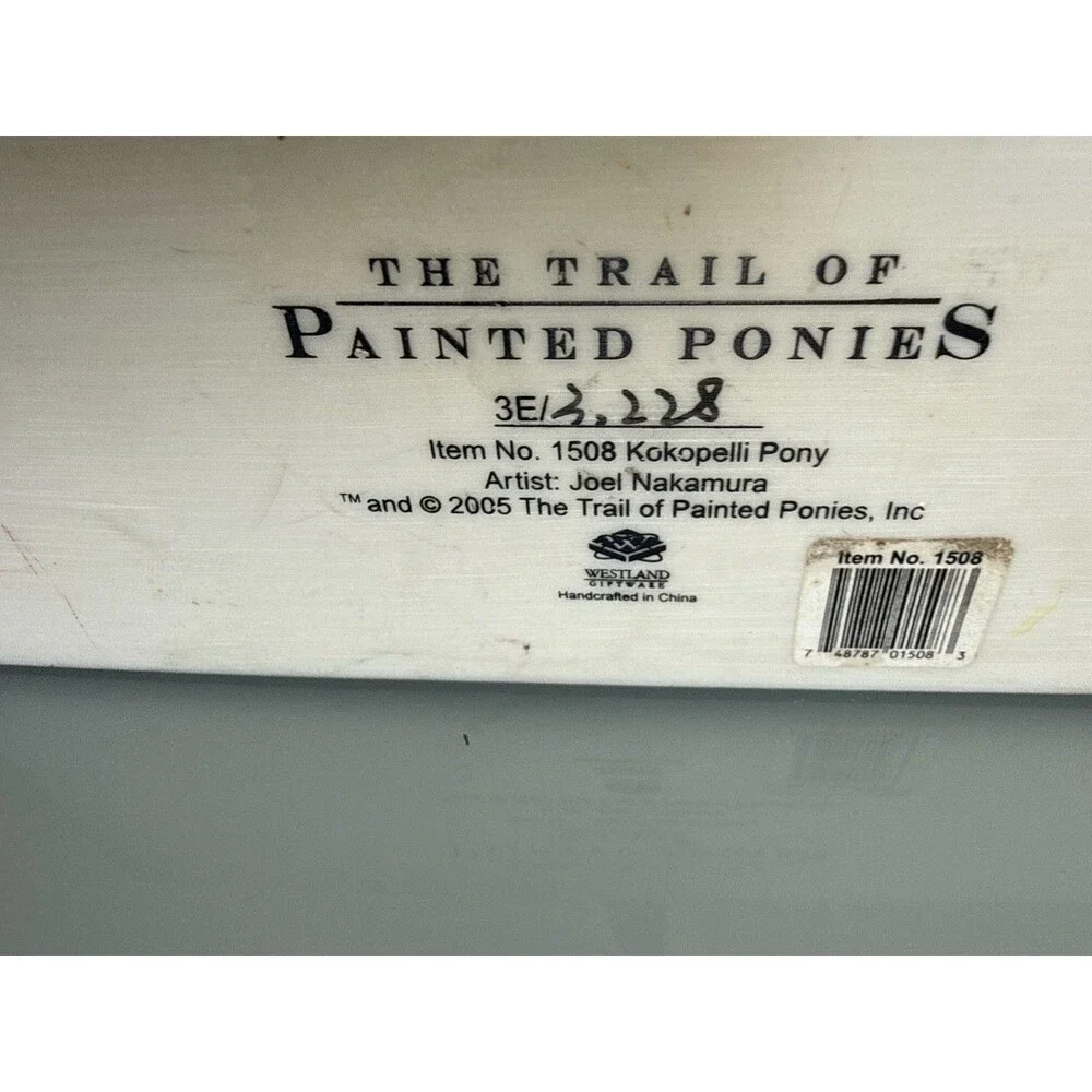 ✿ Boho Painted Pony Kokopelli Horse Figurine Westland Art Tribal Decor Native US